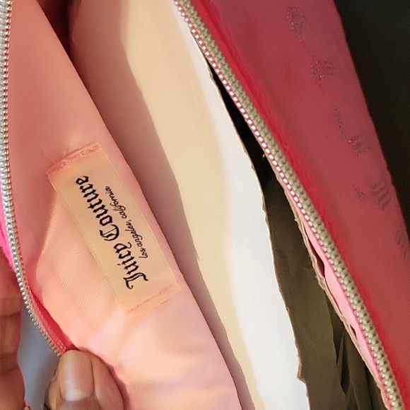 Juicy Couture Pink Rhinestone Cosmetic Case & Bottle New - Picture 6 of 6